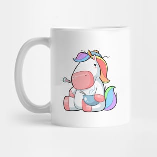 Kawaii unicorn sick Mug